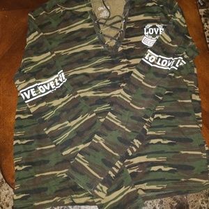 Long sleeve camo shirt